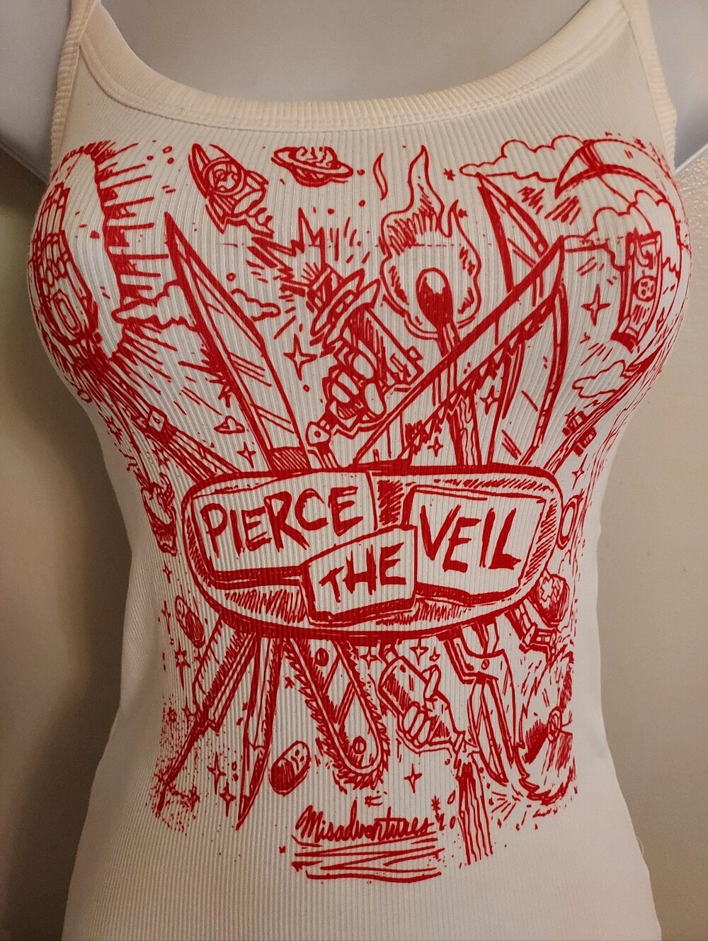 Pierce the veil Tank top Misadventures Pierce the veil Shirt Ptv Crop Top